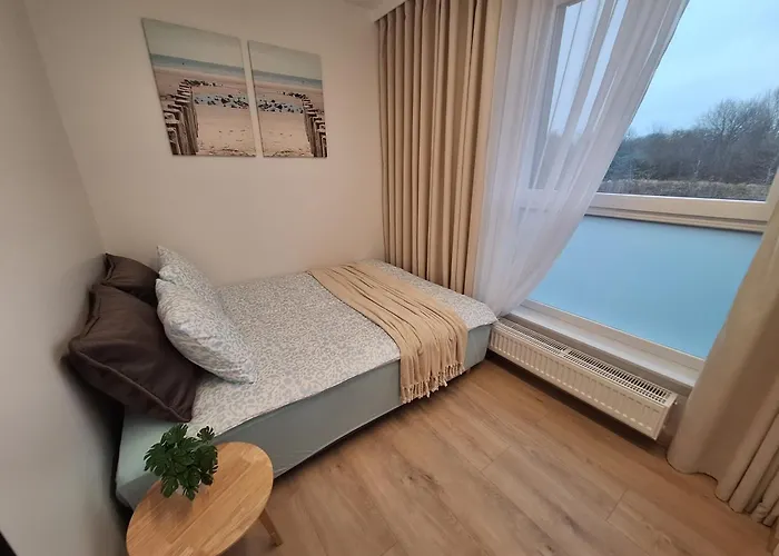 아파트 Letnica Blisko Plazy Z Garazem I Klimatyzacja 그단스크