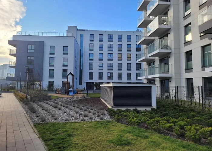 아파트 Letnica Blisko Plazy Z Garazem I Klimatyzacja 그단스크